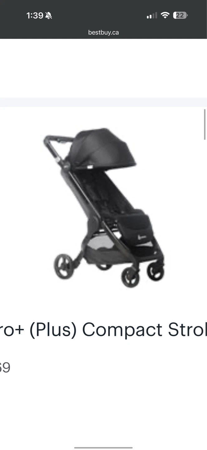 Ergobaby Metro+ Compact City Travel Stroller