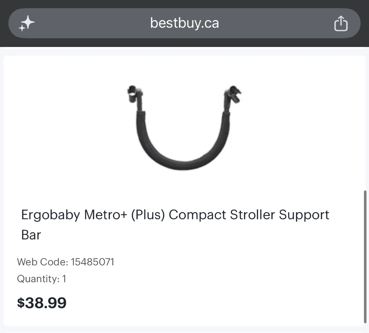 Ergobaby Metro+ Compact City Travel Stroller - photo 5