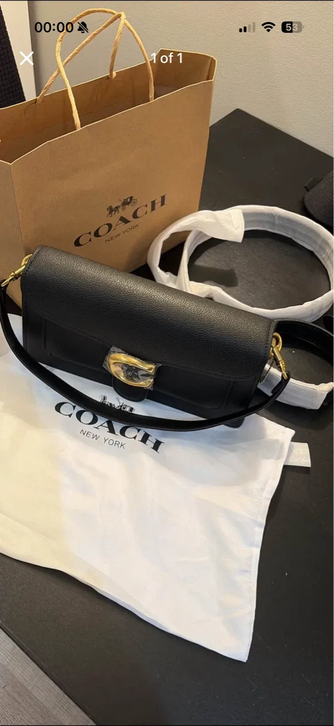 Coach Black tabby 26 brand new