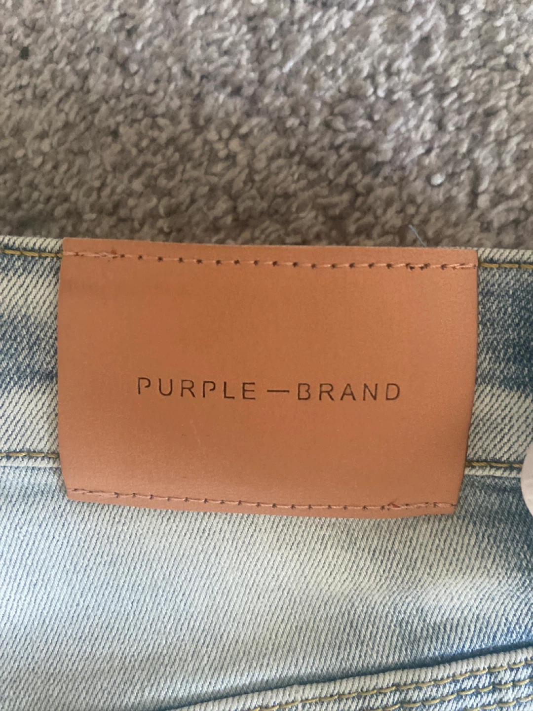 Purple Brand Jeans - Light Wash with Beige Inserts - photo 4