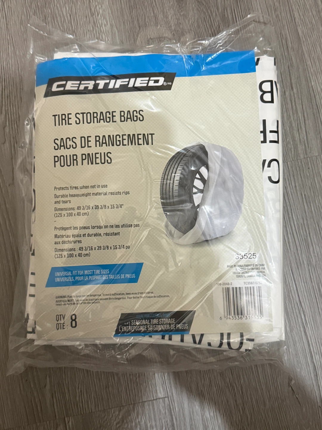 Certified Tire Storage Bags - 4 Pack - photo 2