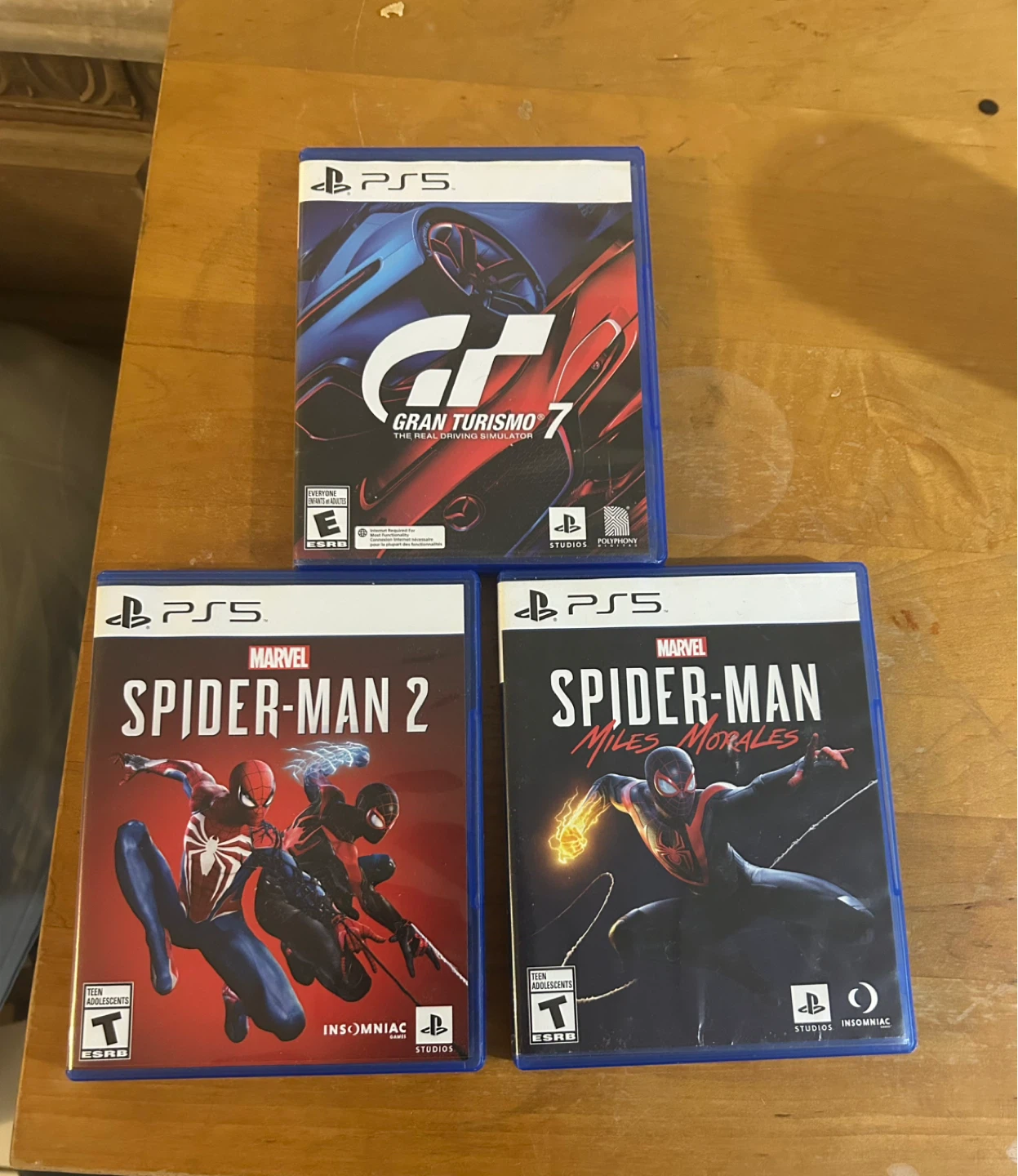 Ps5 Games - Spider Man 2/ GT7/Miles Morales