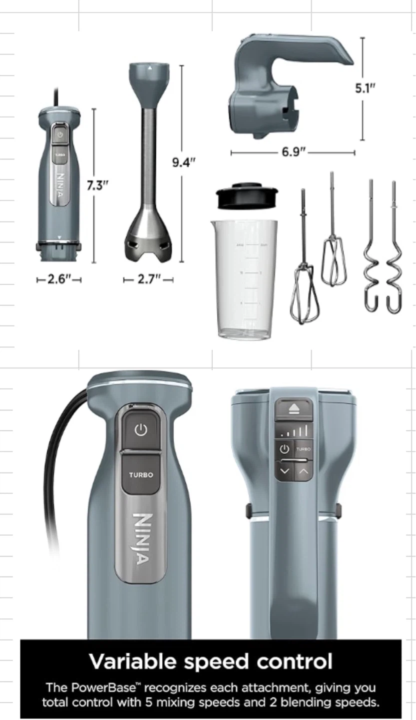 Ninja Hand Blender and Mixer Set - photo 2