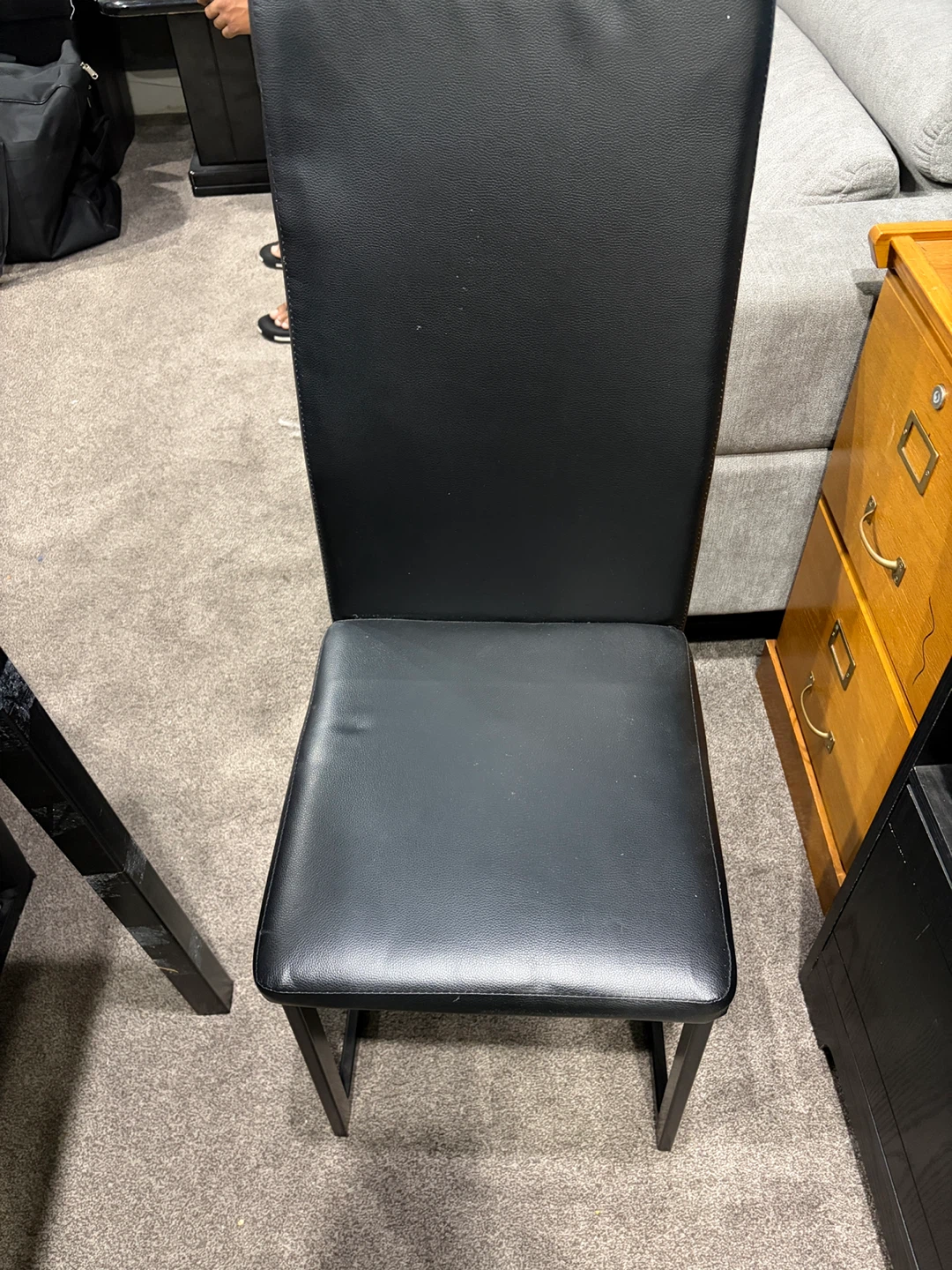 Black Dining Table and 4 Chairs Set - photo 3