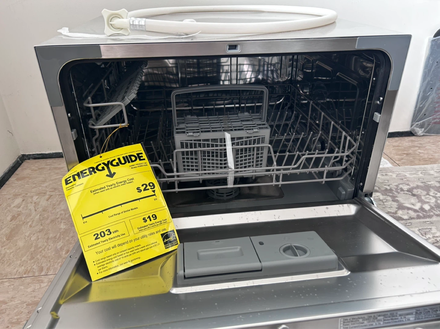 Danby 6 Place Setting Countertop Dishwasher - Silver - photo 3