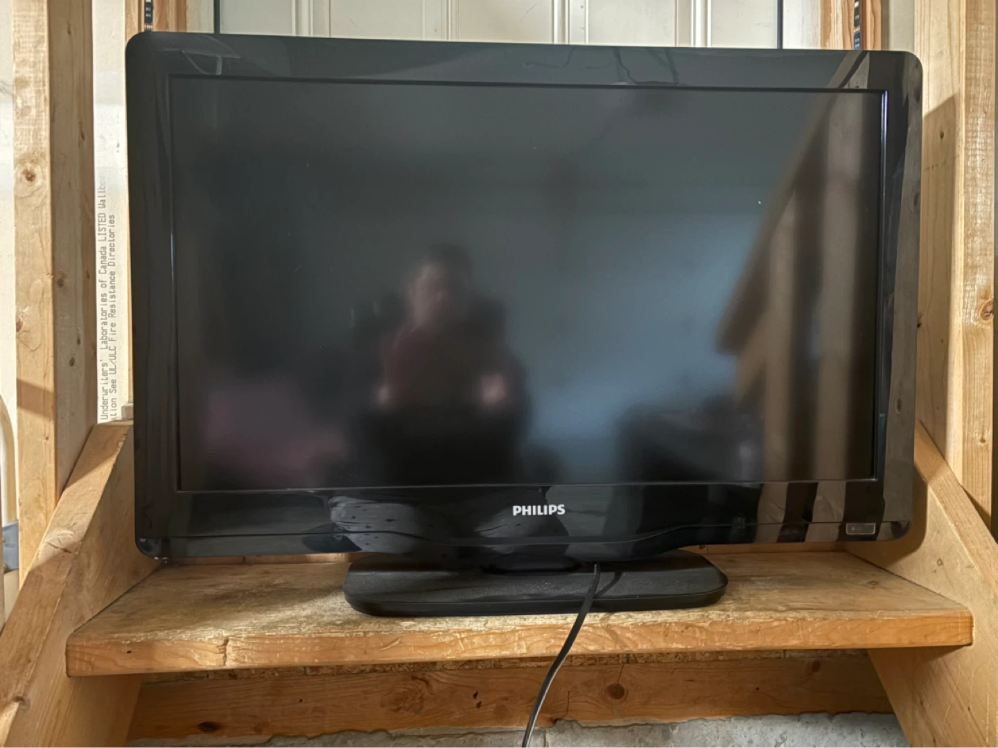 Philips Black Flat Screen TV