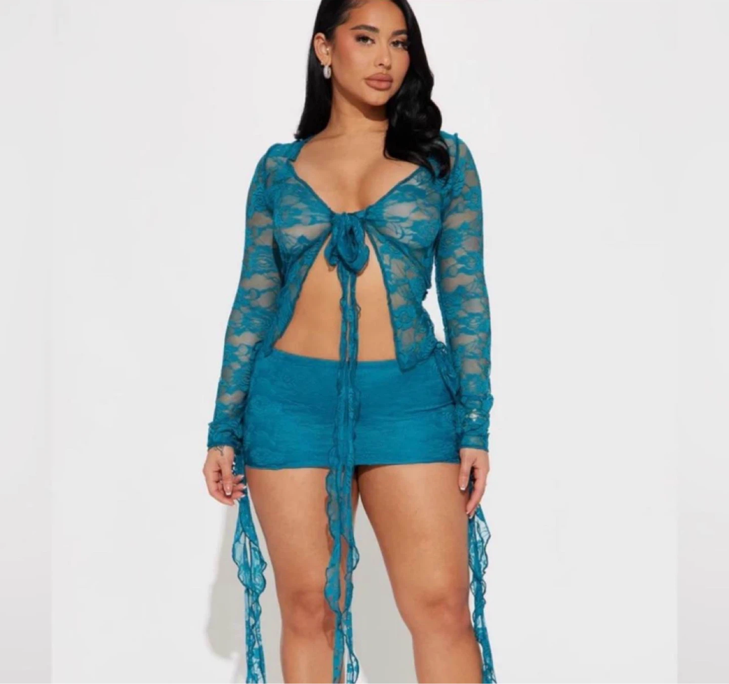 Fashion Nova Lace Skirt Set