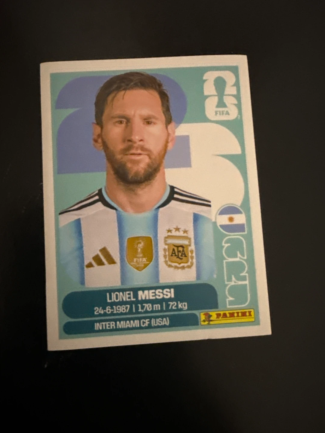 Lionel Messi FIFA World Cup 2026 Sticker - Panini