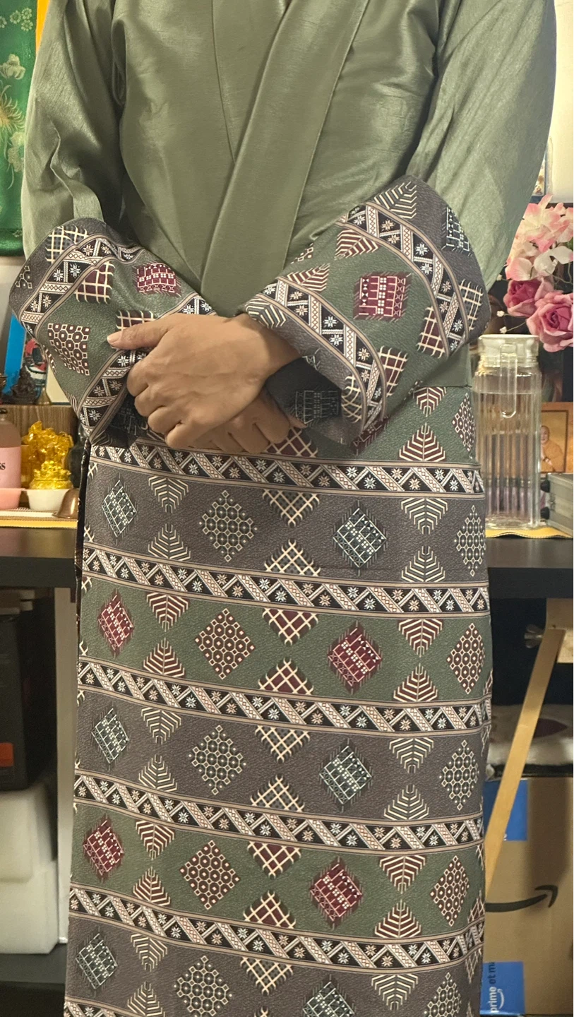 Traditional Bhutanese Kira Skirt