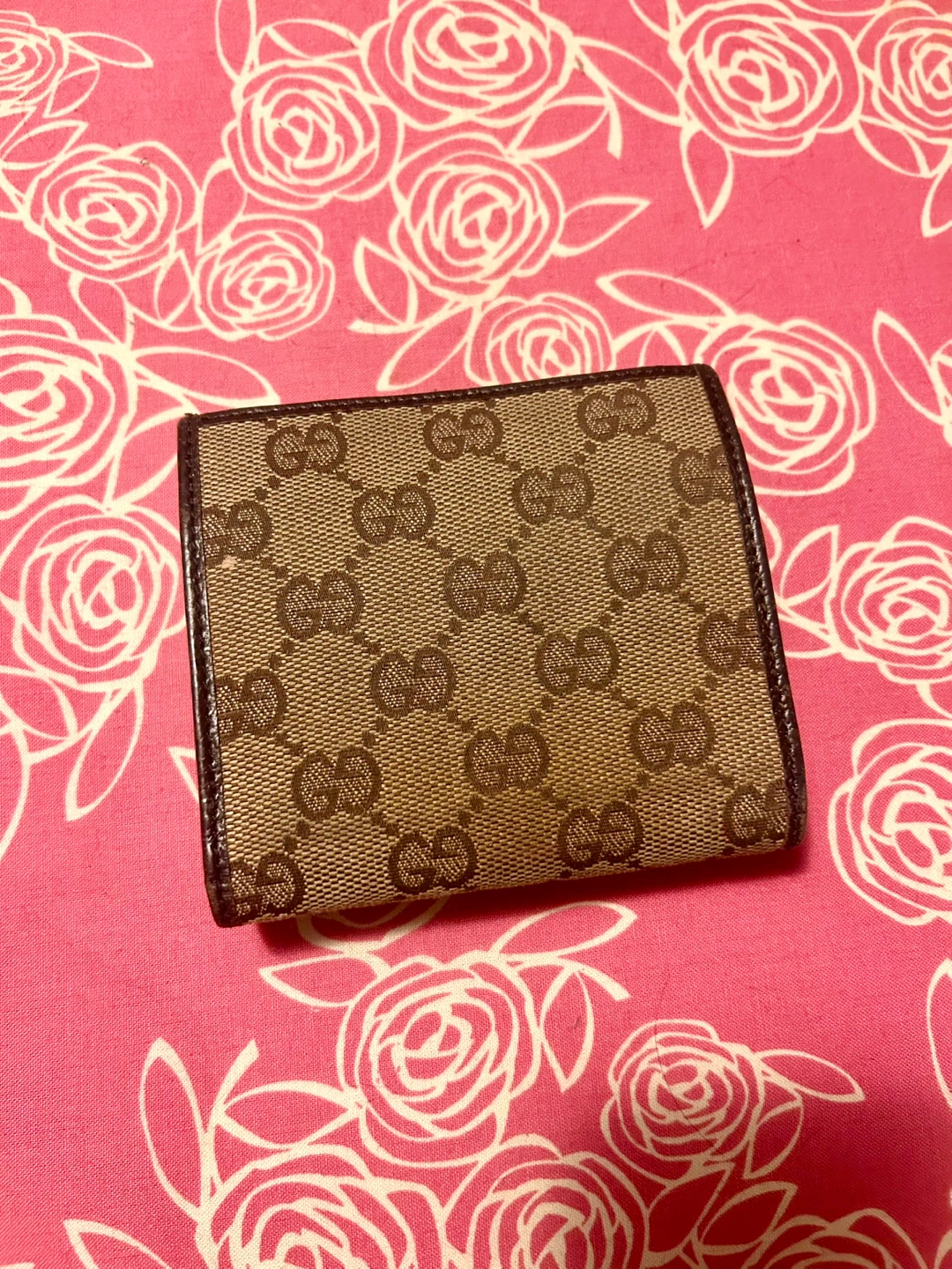 80s Vintage Gucci Canvas Web Trifold Wallet - photo 5