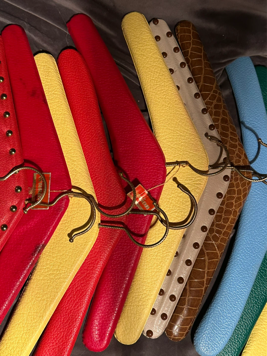 Lot of 12 Vintage West German Vinyl Clothing Hangers - photo 4