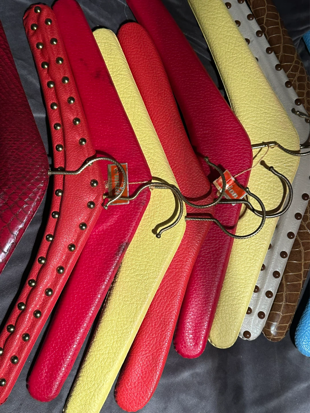 Lot of 12 Vintage West German Vinyl Clothing Hangers - photo 3
