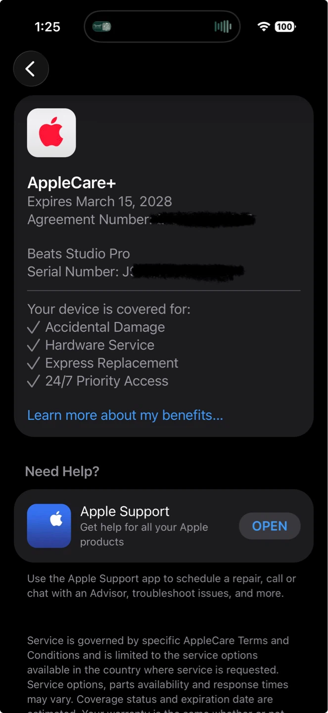 Beats Studio Pro - Black + Apple Care - photo 4