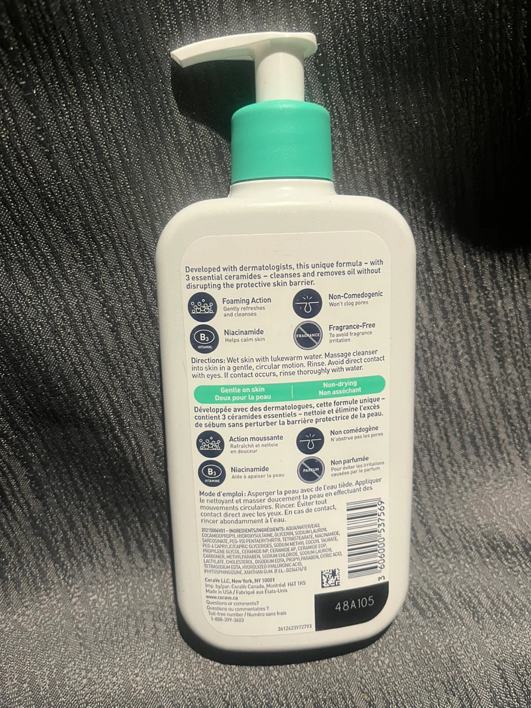 CeraVe Foaming Facial Cleanser 355ml - photo 2