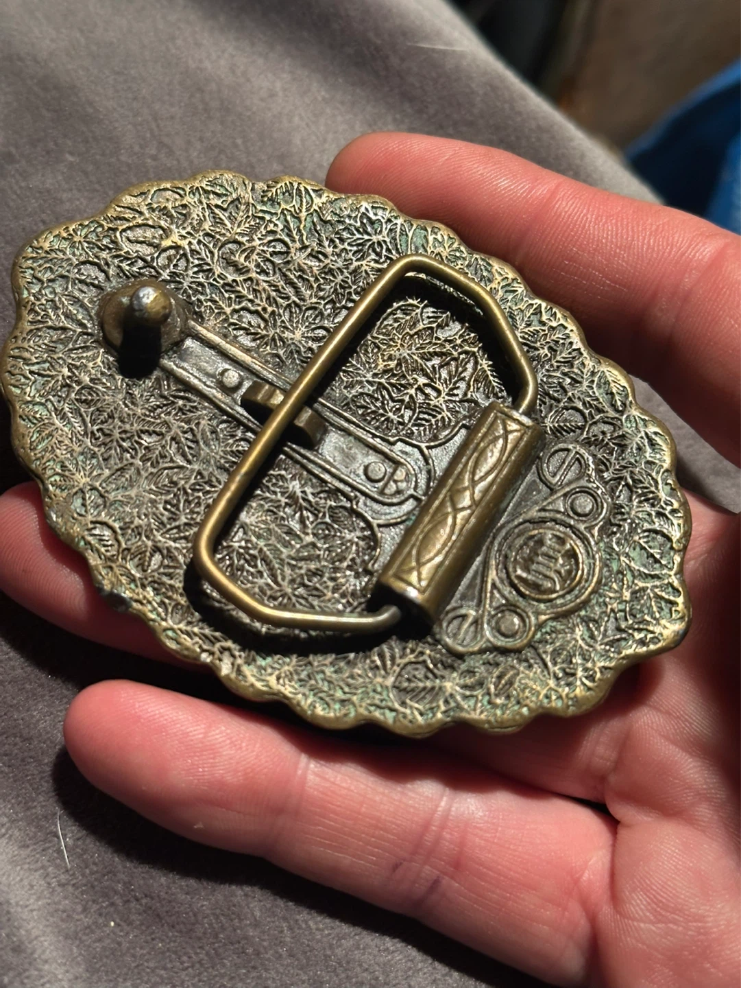 200 years ago liberty bell brass belt buckle - photo 4