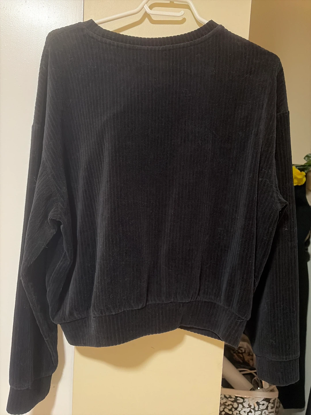 Black Corduroy Pullover Sweater - photo 2