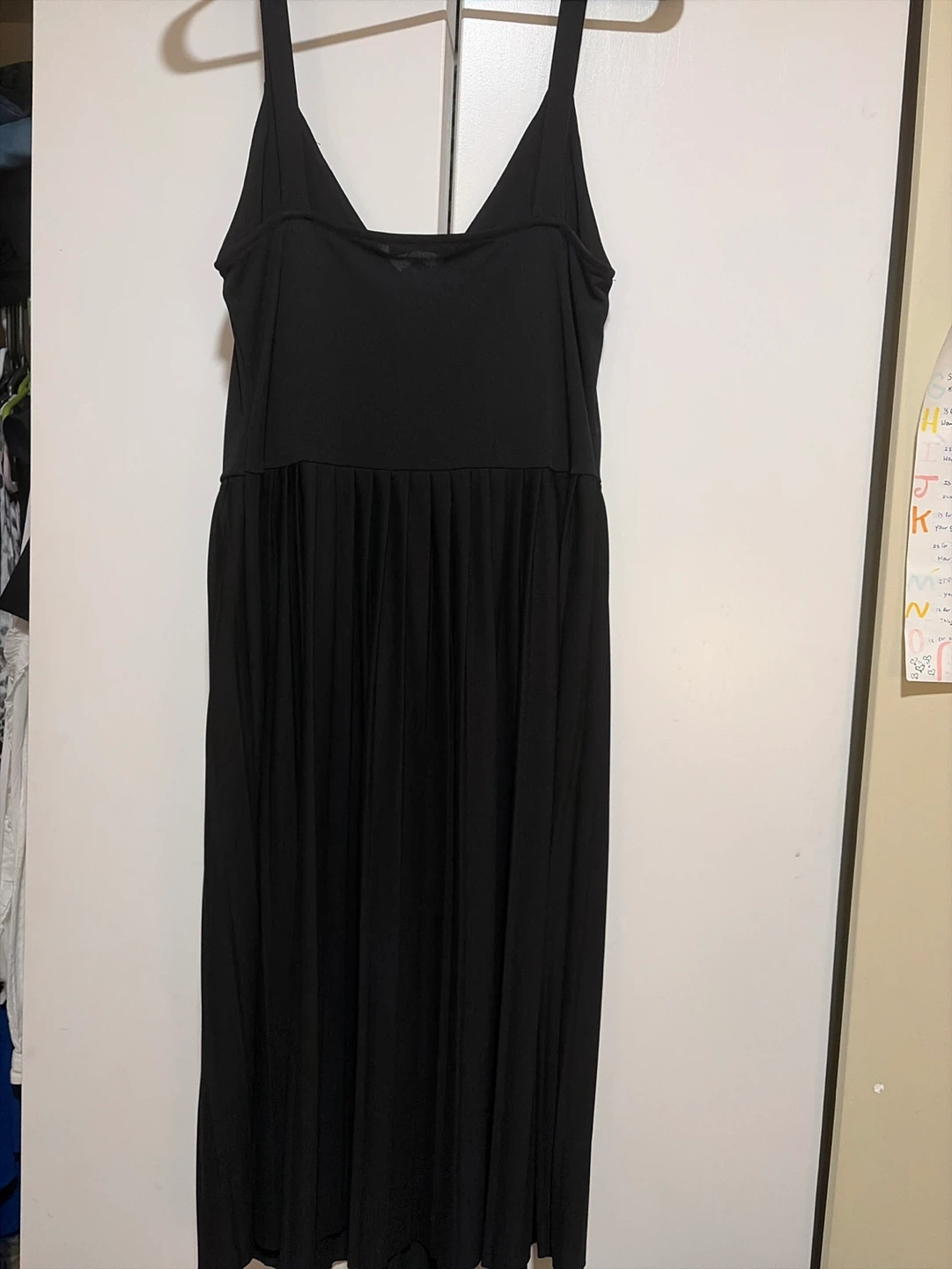 Black Spaghetti Strap Midi Dress - photo 2