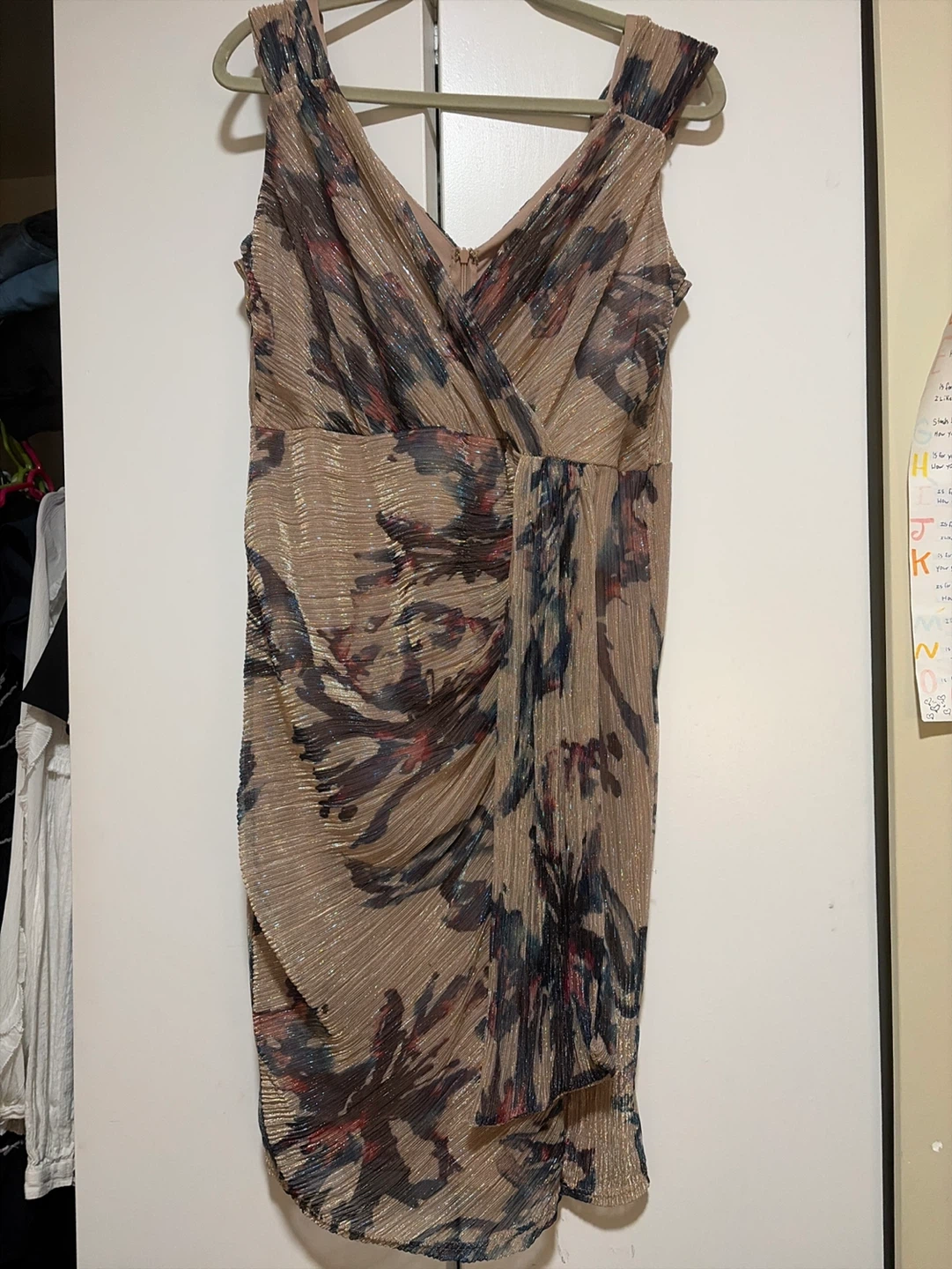 Women's Ruched Floral Dress