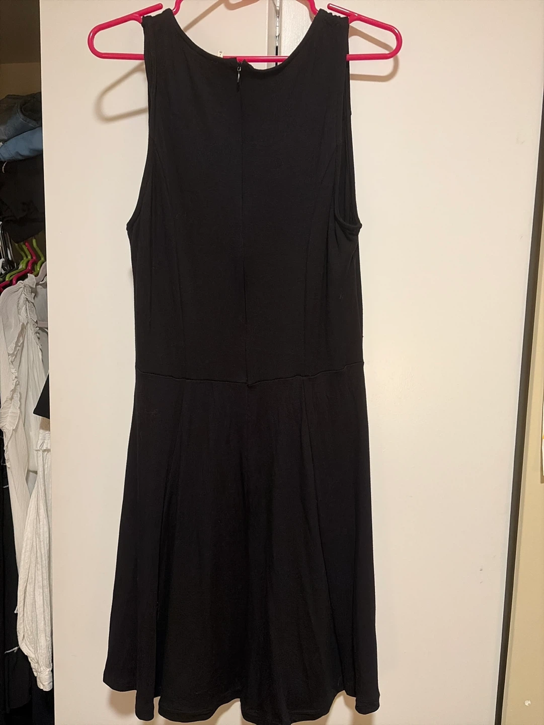 Black Sleeveless Fit and Flare Dress - photo 2