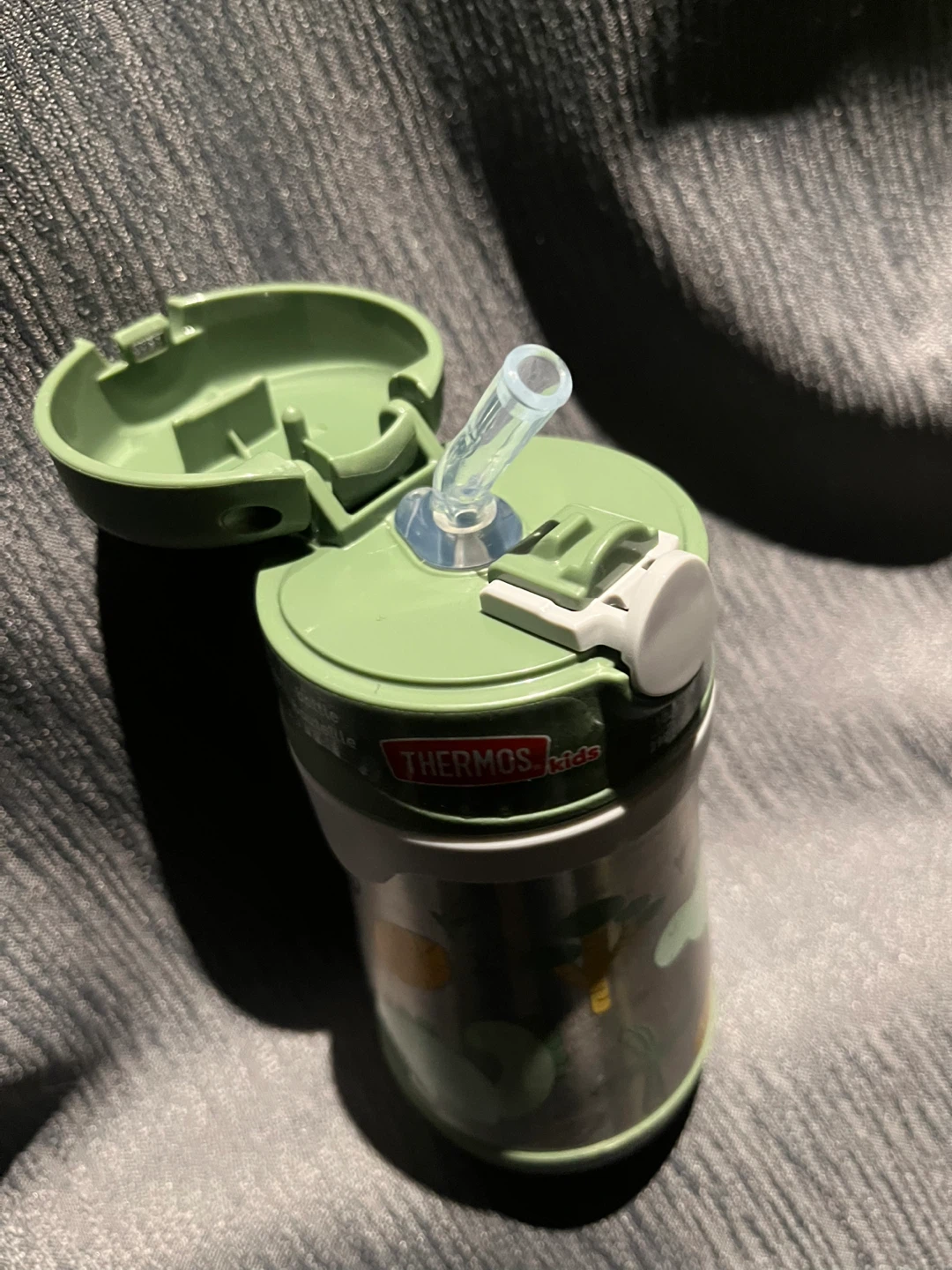 Thermos Kids Dino Stainless Steel Straw Bottle 10oz - photo 4
