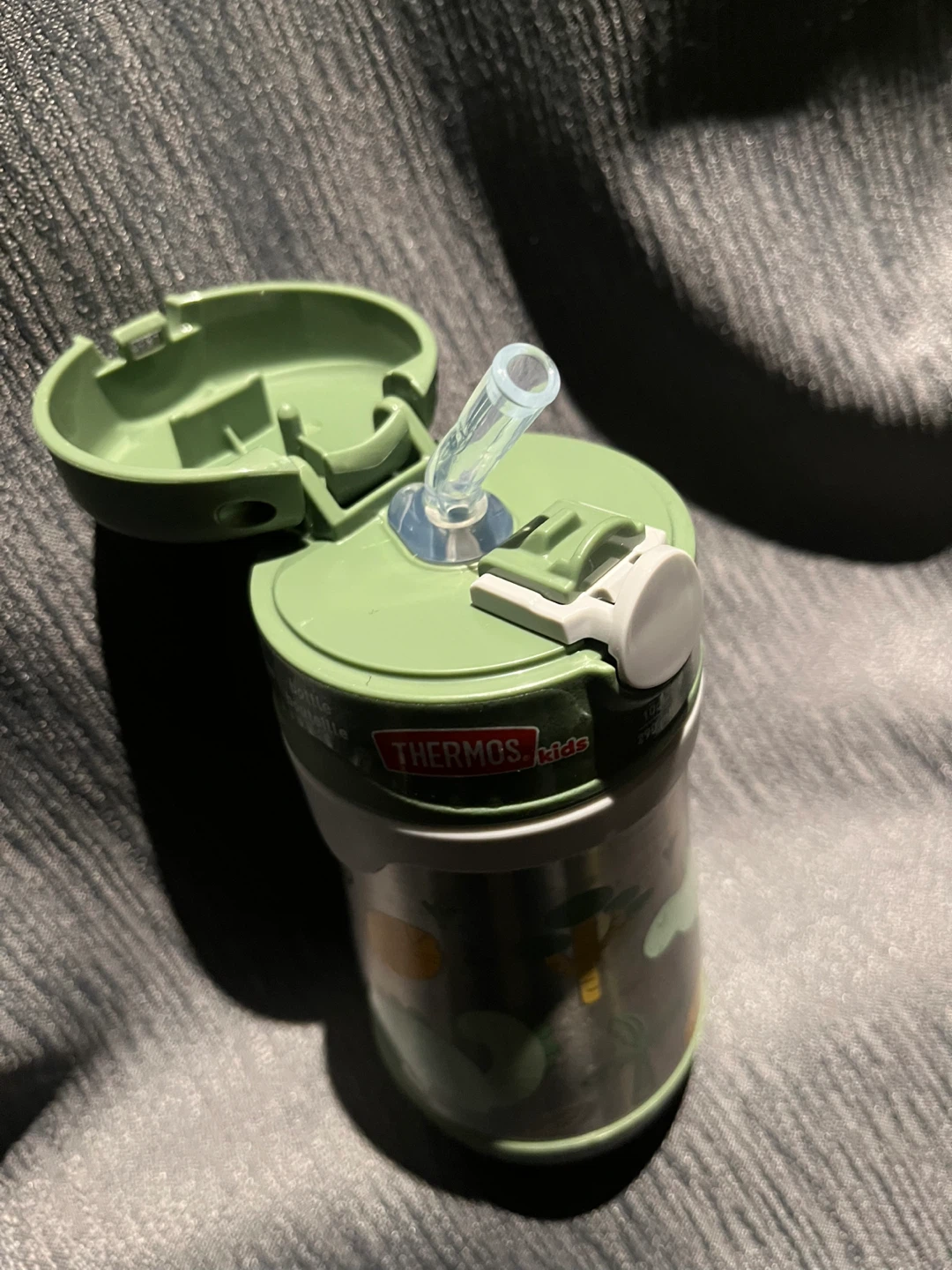 Thermos Kids Dino Stainless Steel Straw Bottle 10oz - photo 3
