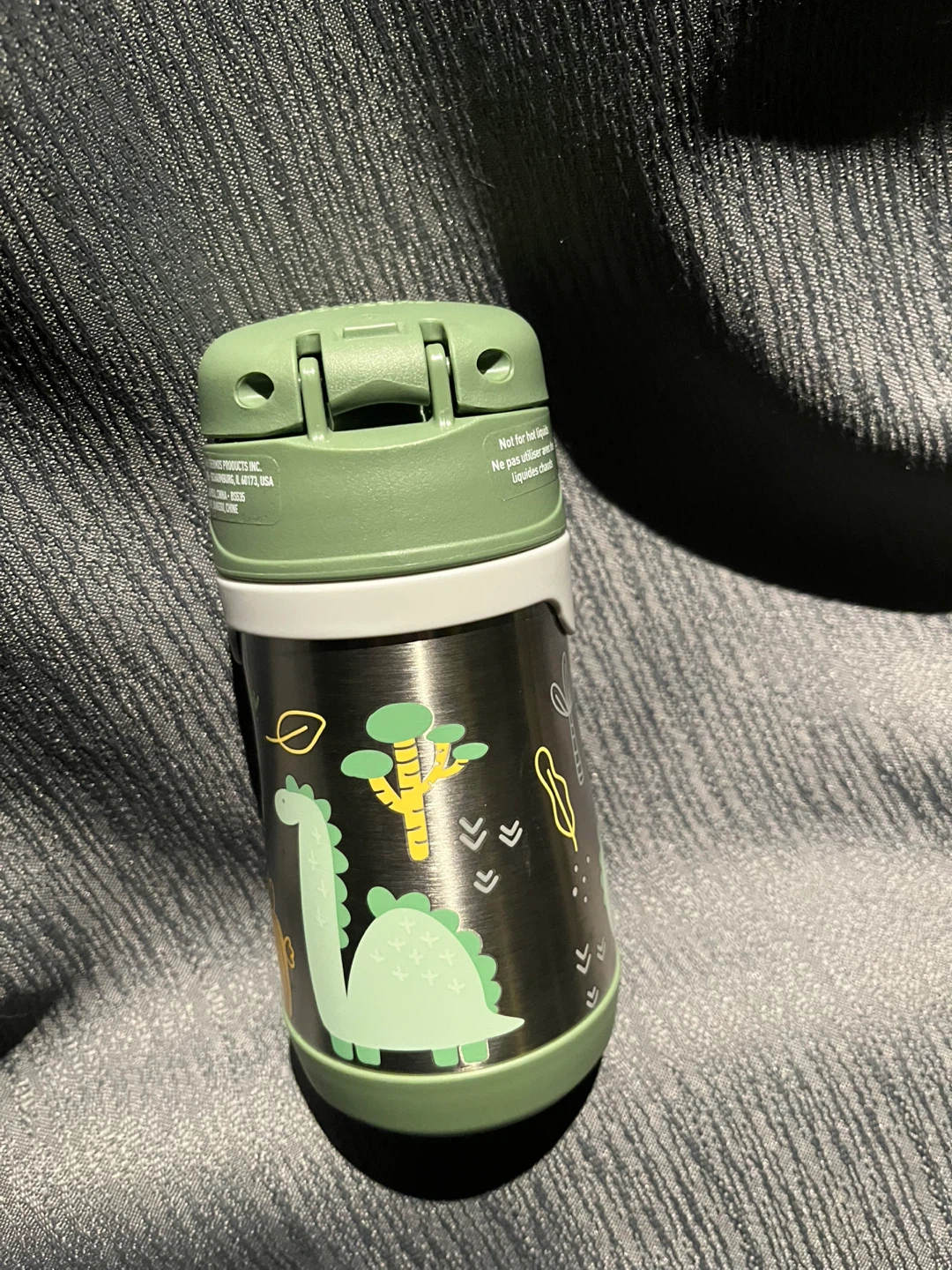 Thermos Kids Dino Stainless Steel Straw Bottle 10oz - photo 2