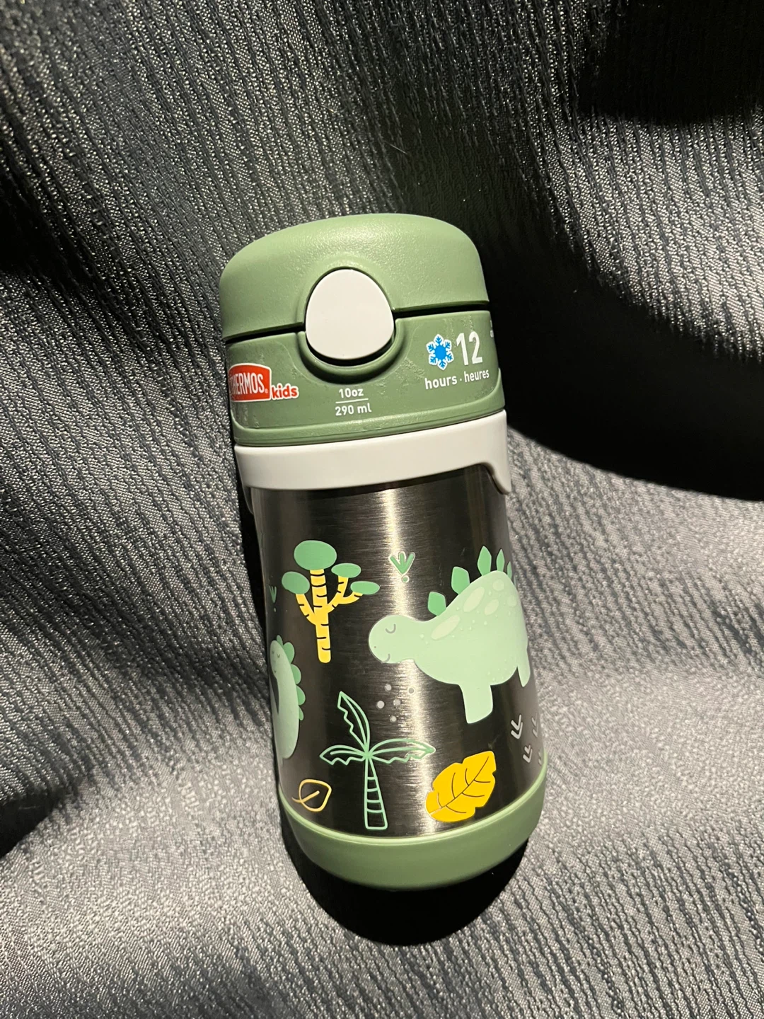 Thermos Kids Dino Stainless Steel Straw Bottle 10oz