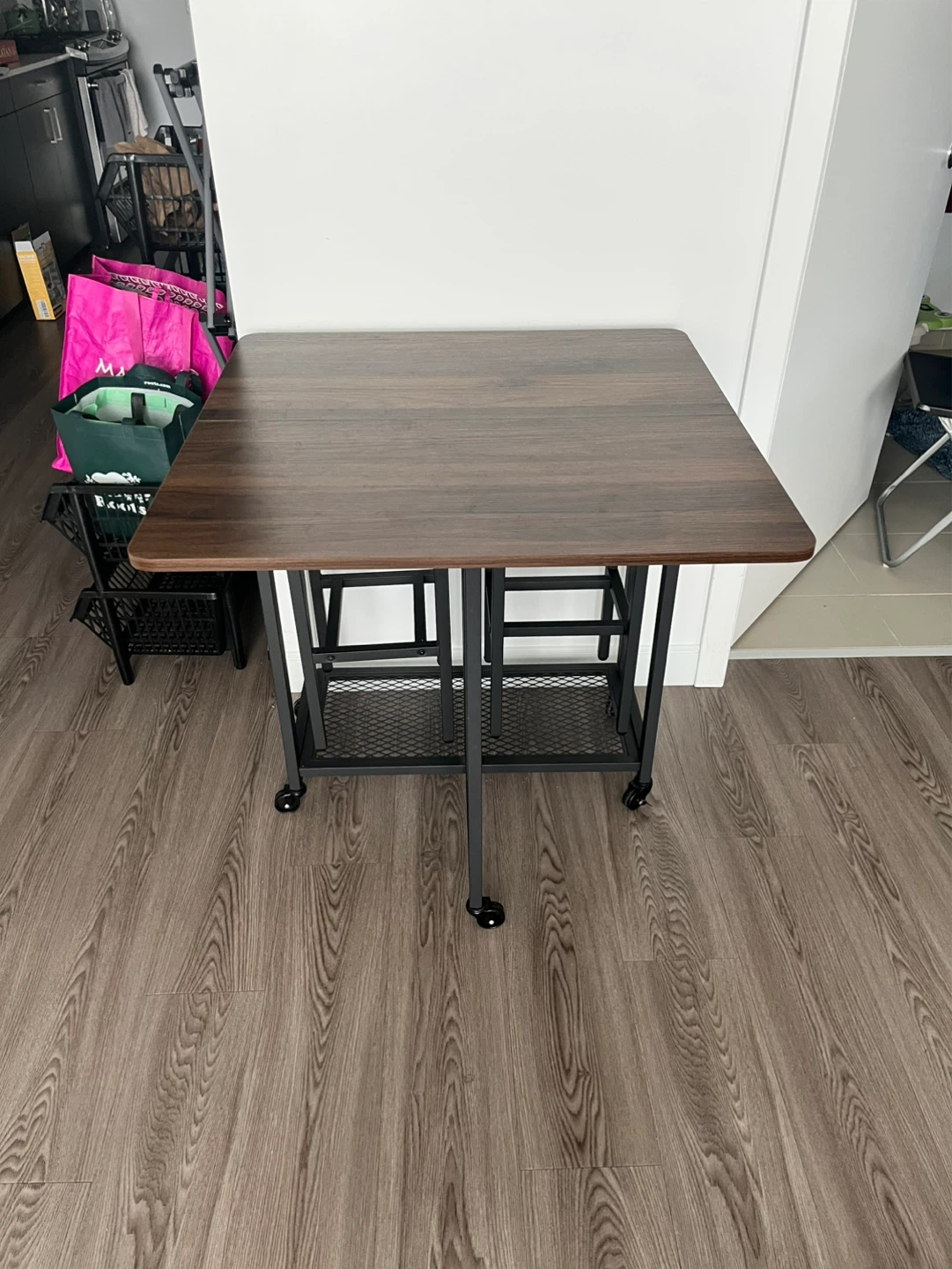 3-Piece Foldable Dining Table Set - photo 3