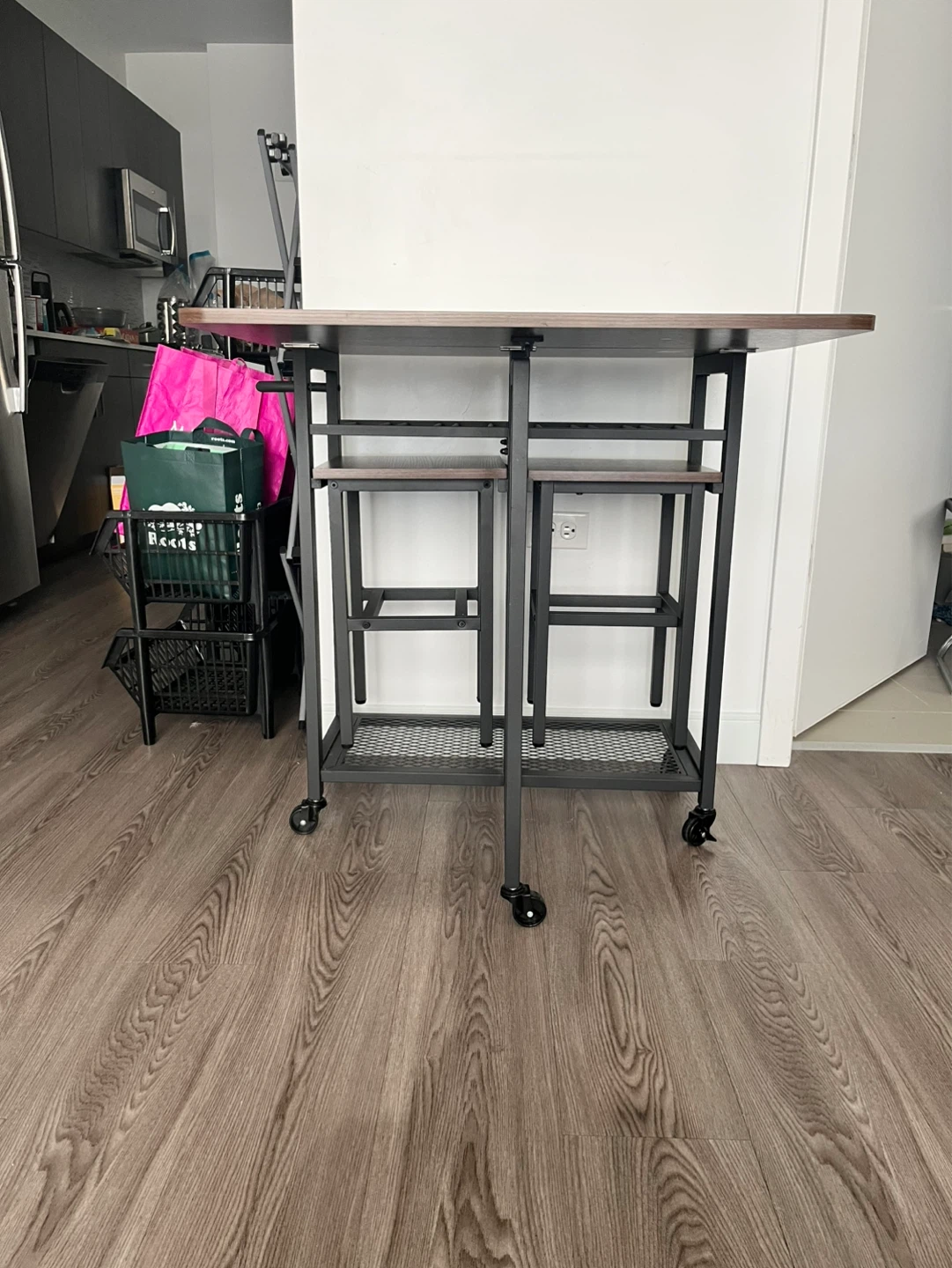 3-Piece Foldable Dining Table Set - photo 4