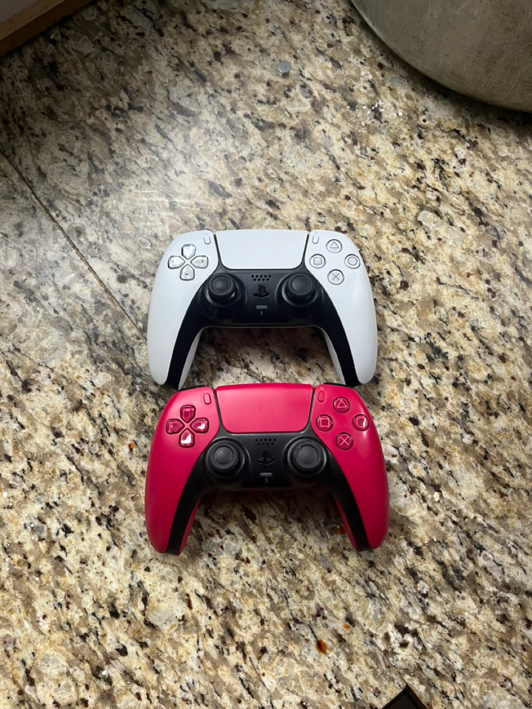 PlayStation 5 DualSense Controllers (White & Pink)