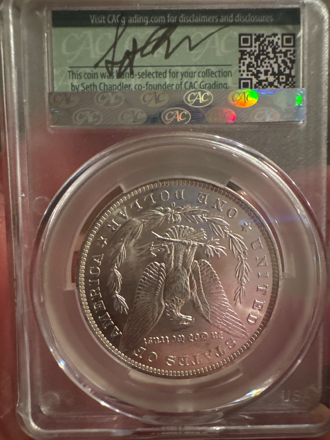 1884-O Morgan Silver Dollar CAC MS64 - photo 2