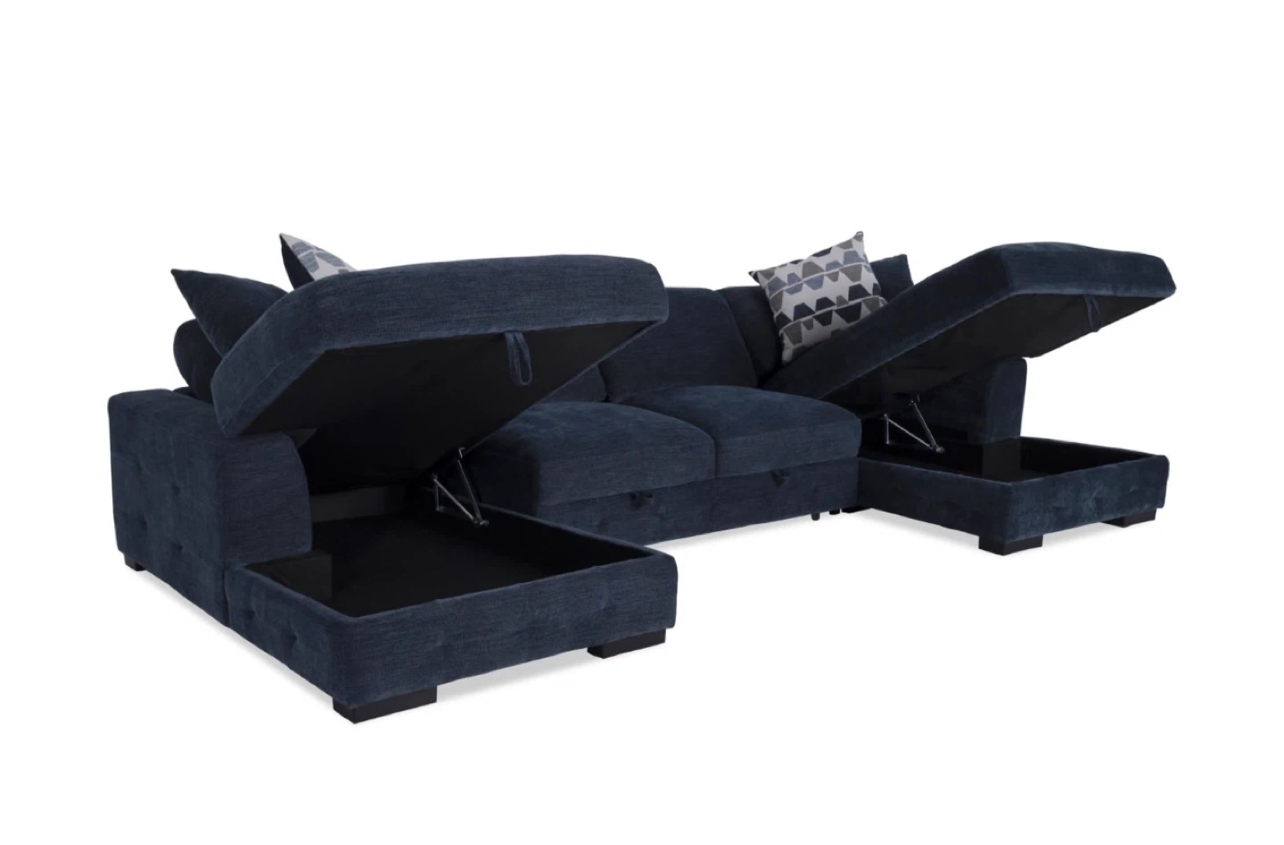 Sofa playground Navy 148'' 3 Piece Dual Chaise Sectional - photo 3