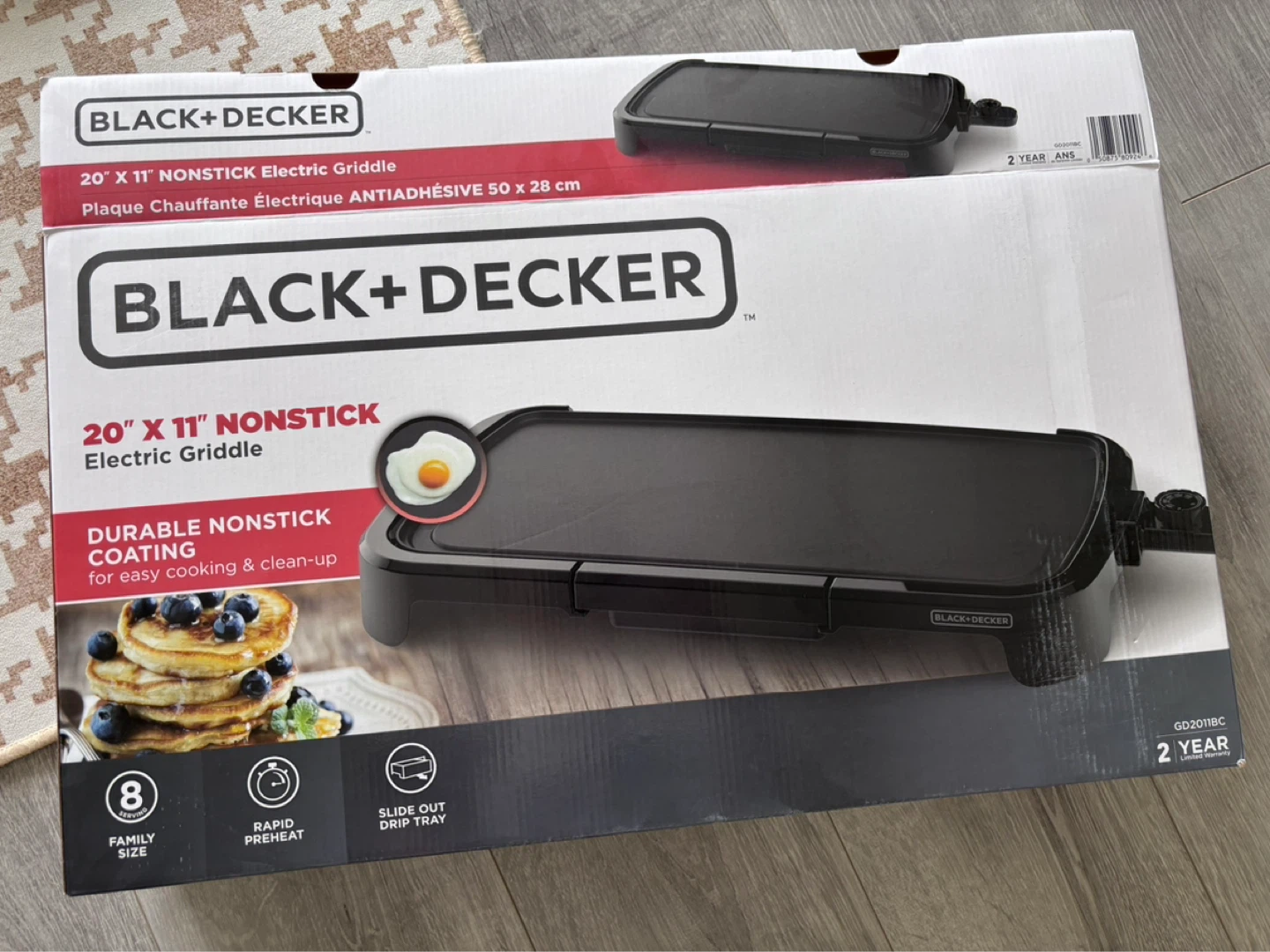 Black & Decker Electric Griddle 20" x 11"