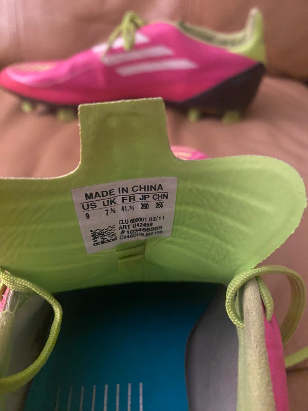 Adidas F50 Pink Soccer Cleats - photo 4