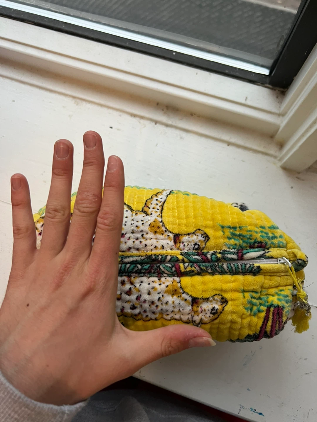 Makeup Pouch with Tropical Print (handmade) - photo 2