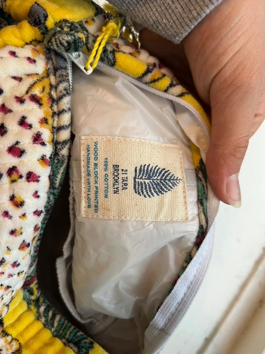 Makeup Pouch with Tropical Print (handmade) - photo 4