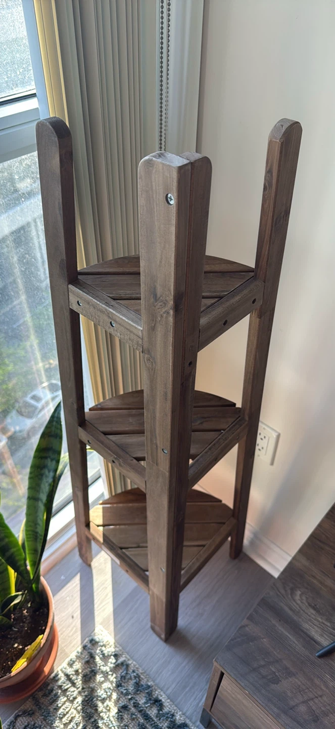 Wooden Corner Shelf - photo 2