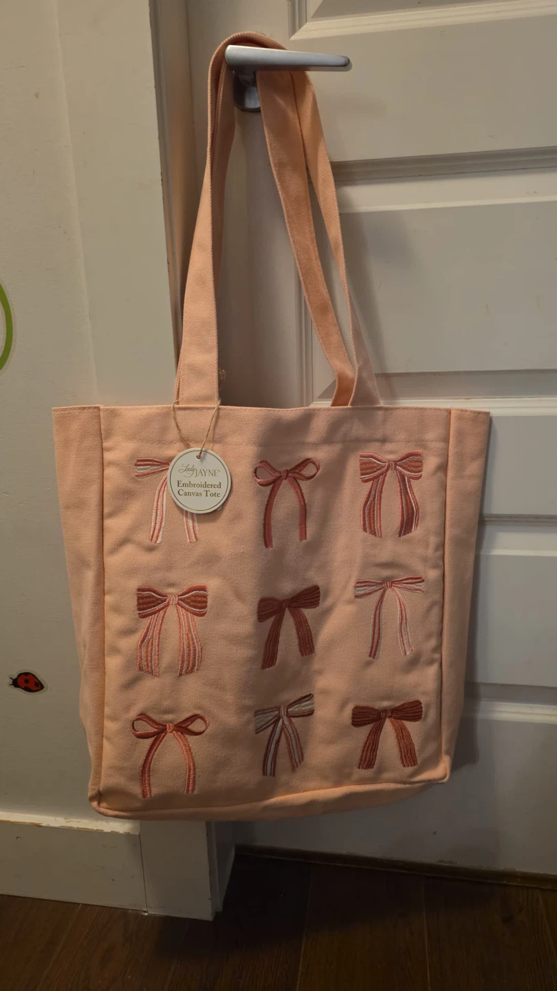 Lady Jayne Embroidered Canvas Tote Bag