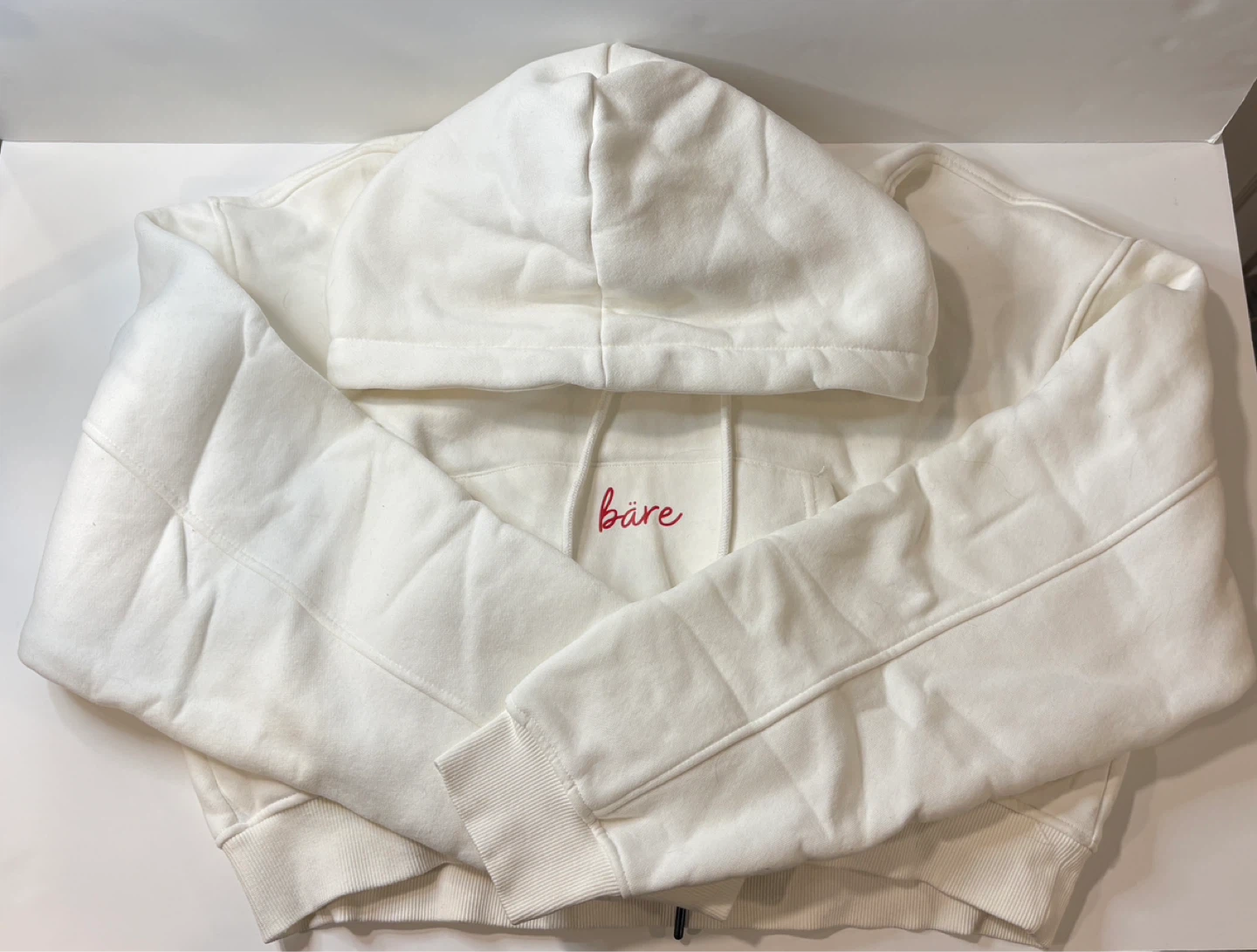 White Bare Activewear Hoodie