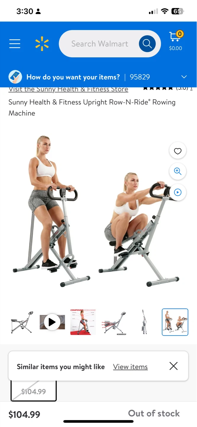 Sunny Health & Fitness Upright Row-N-Ride Rowing Machine - photo 3