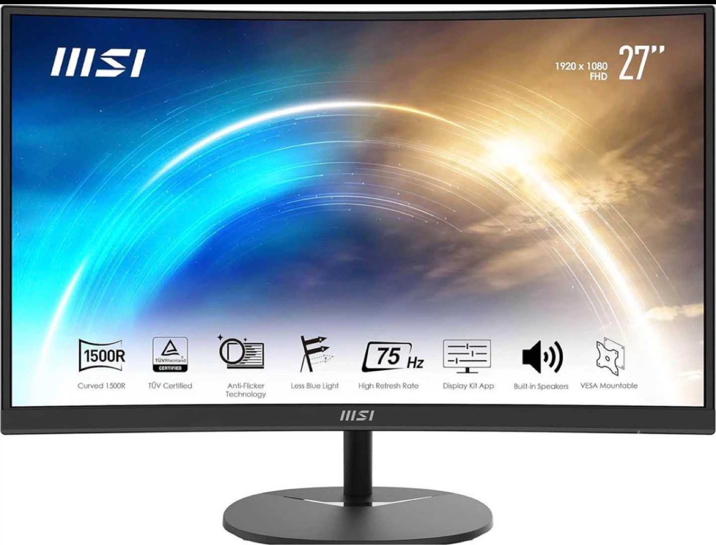 MSI PRO MP271C 27" Curved 1500R Monitor - photo 3