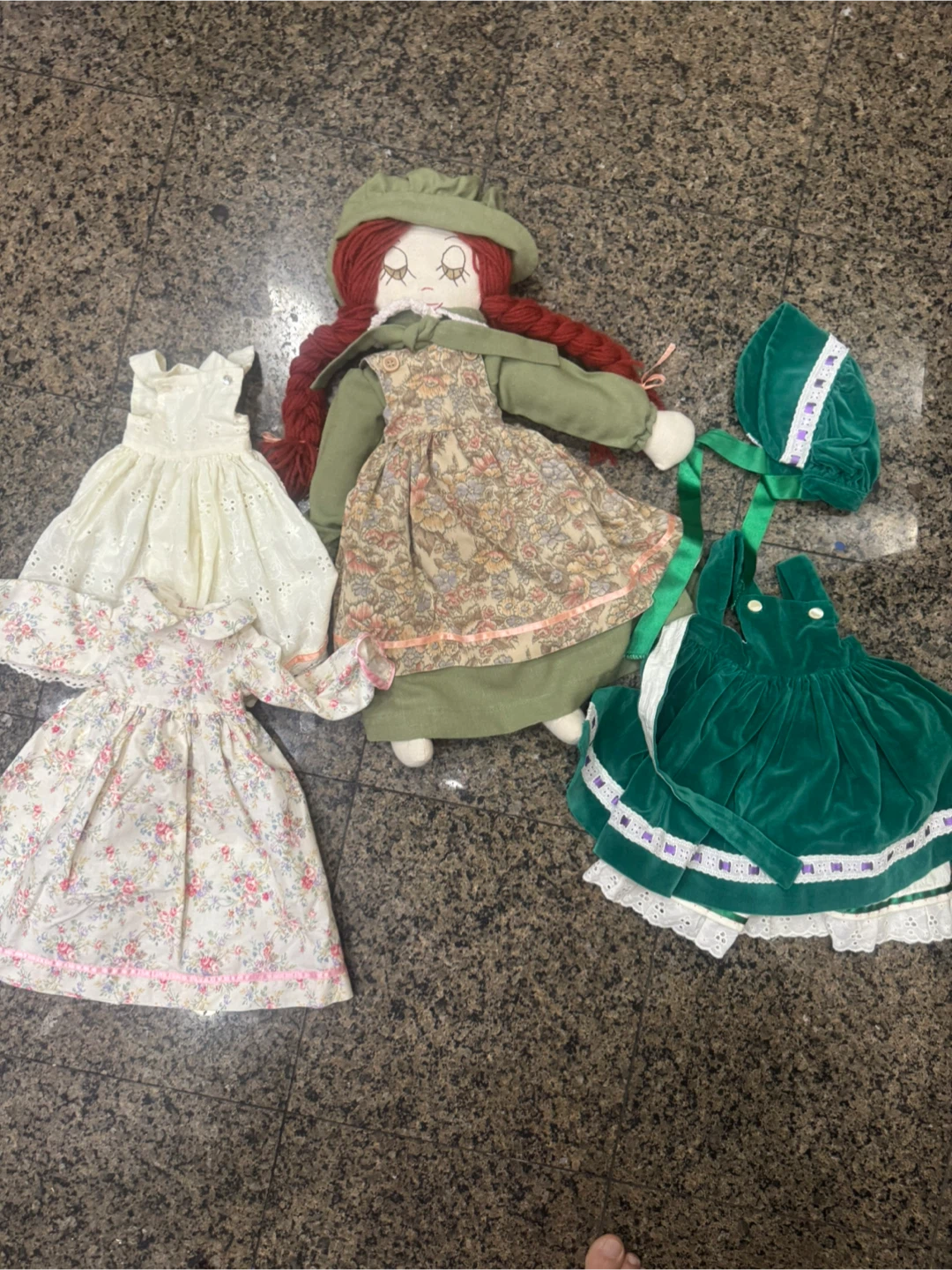 Handmade Rag Doll with Outfits