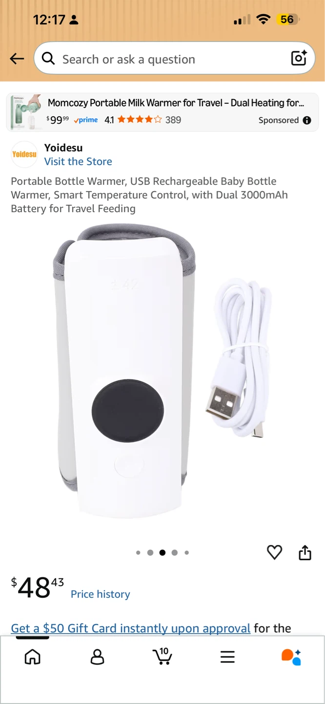 Yoidesu Portable Baby Bottle Warmer