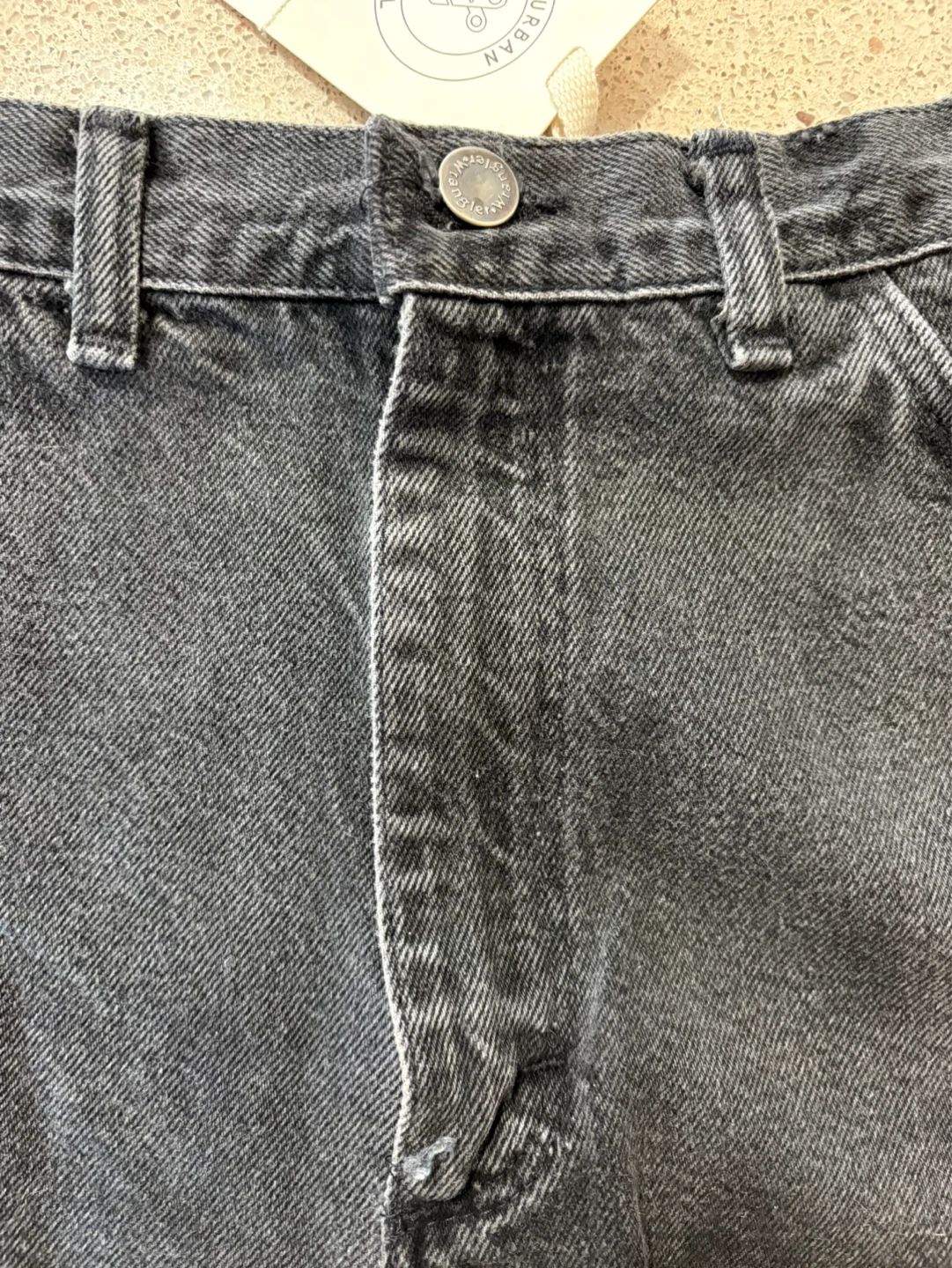 Urban Renewal Reworked Denim Shorts - Black/Light Blue- Size S - photo 5