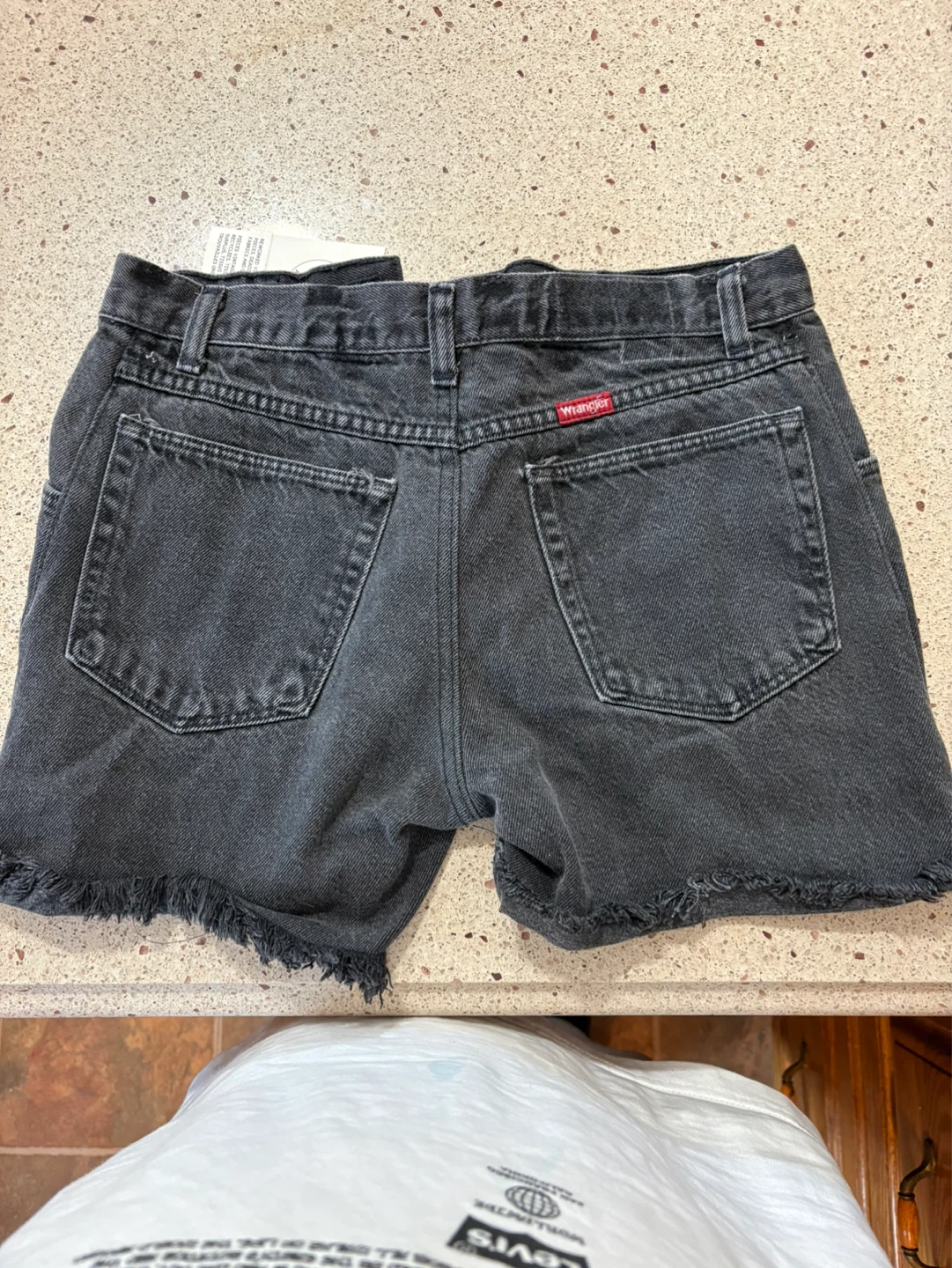 Urban Renewal Reworked Denim Shorts - Black/Light Blue- Size S - photo 2