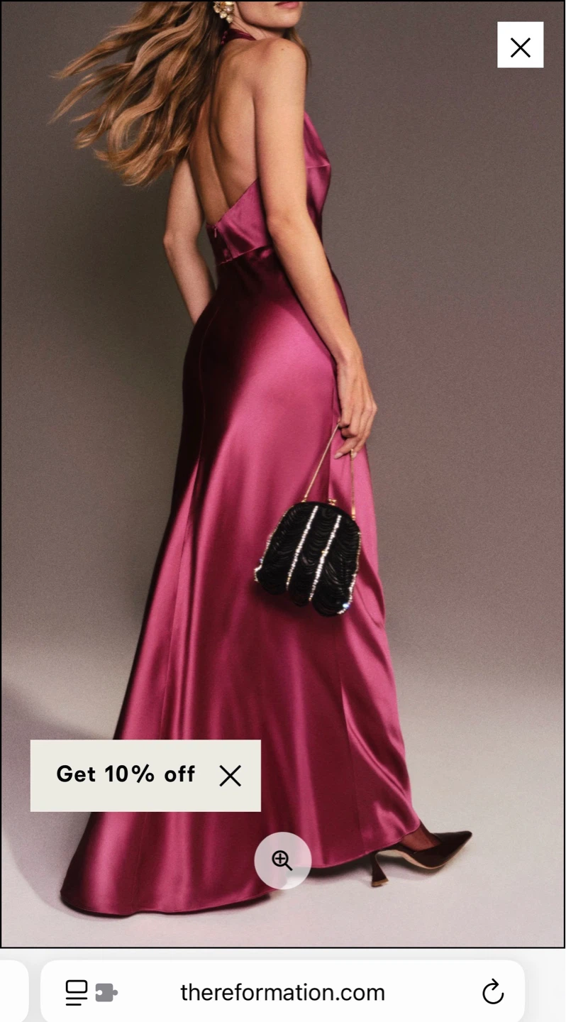 Reformation Daniela Silk Dress - photo 2