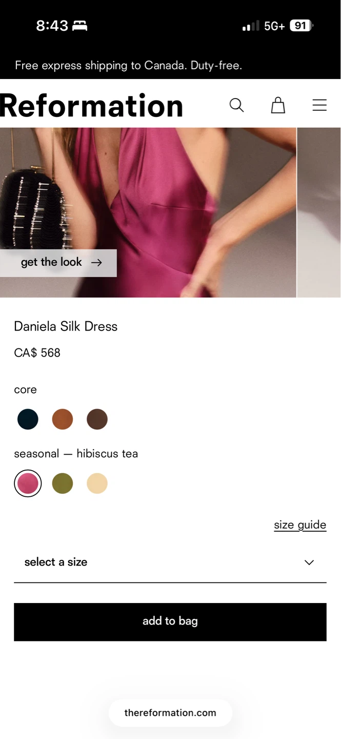 Reformation Daniela Silk Dress - photo 5