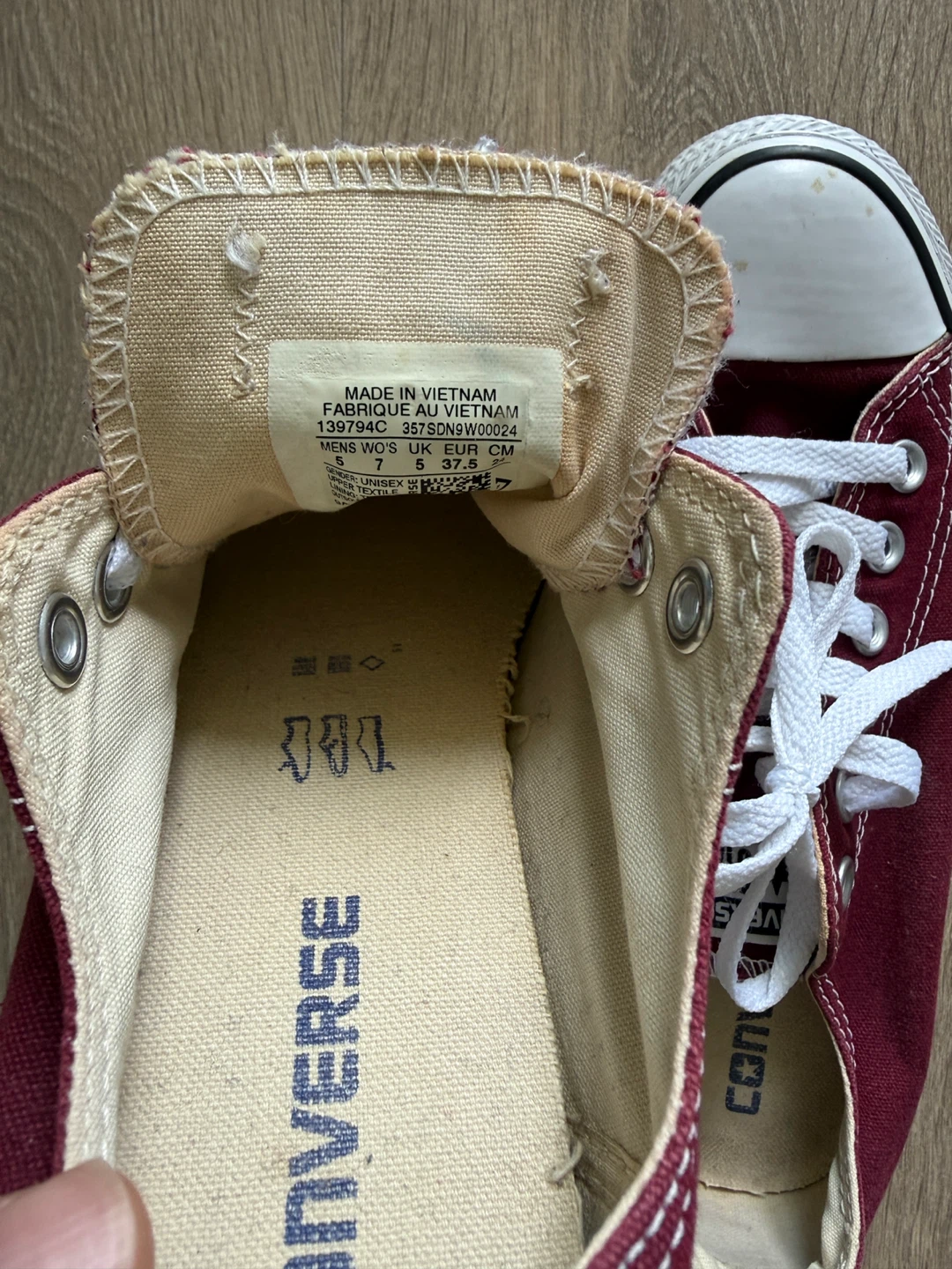 Converse Chuck Taylor All Star Burgundy Sneakers - photo 3