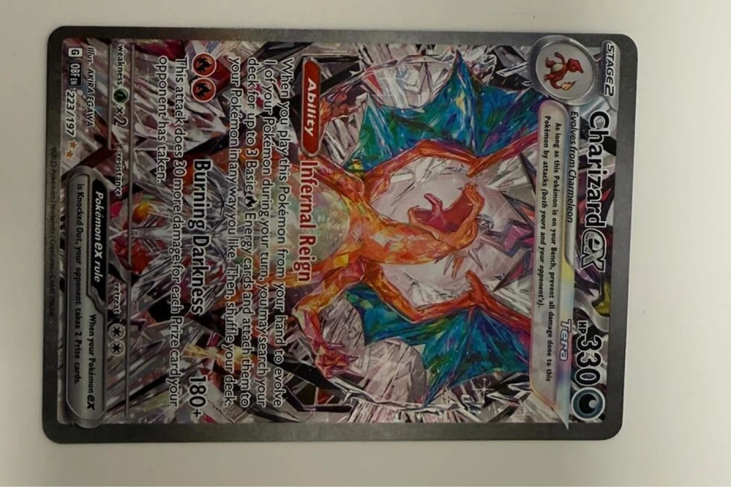 Charizard EX Pokémon Card Top chase