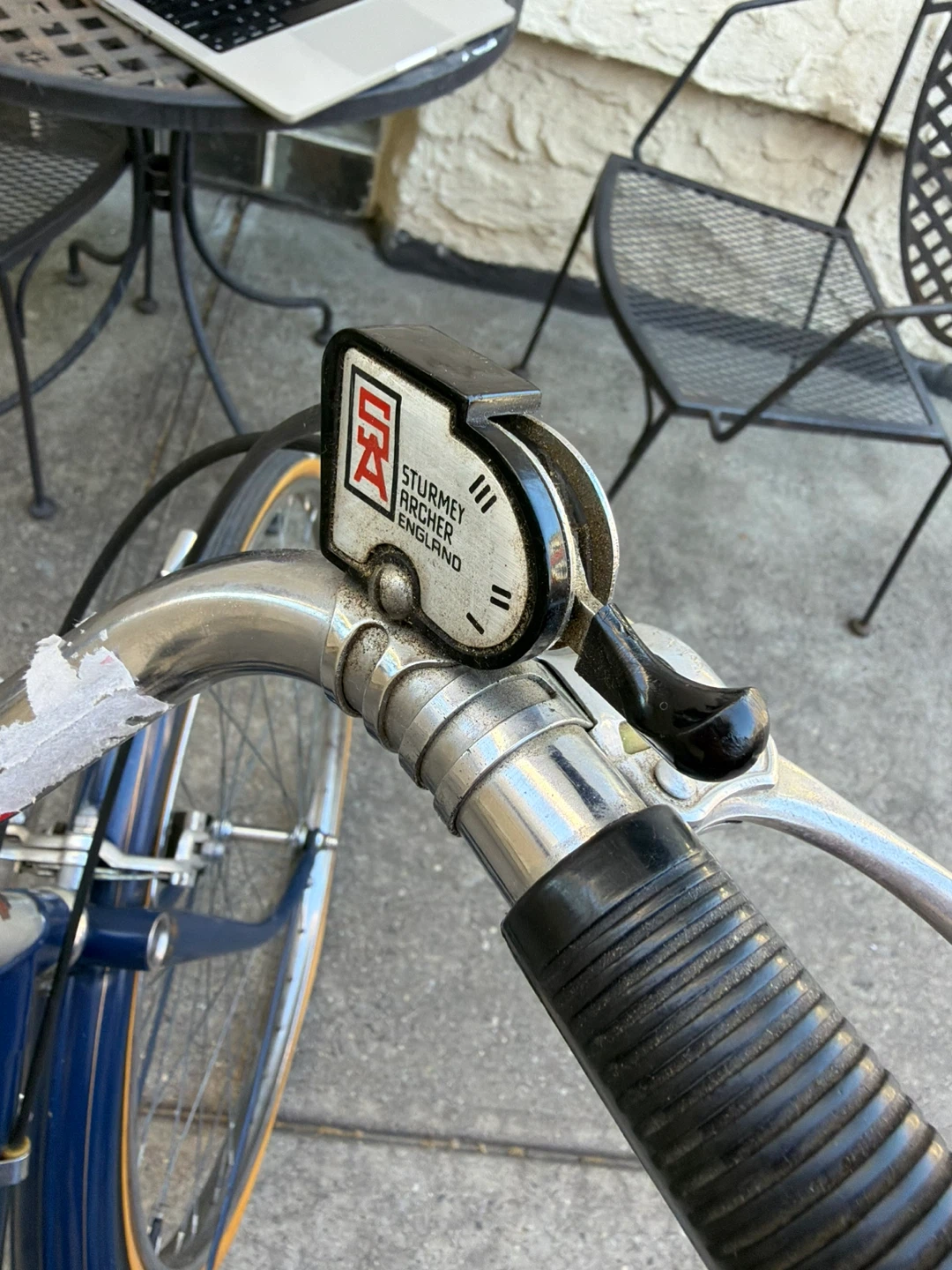 Raleigh Sports - Vintage 1970s step-through bicycle, Royal blue - photo 4